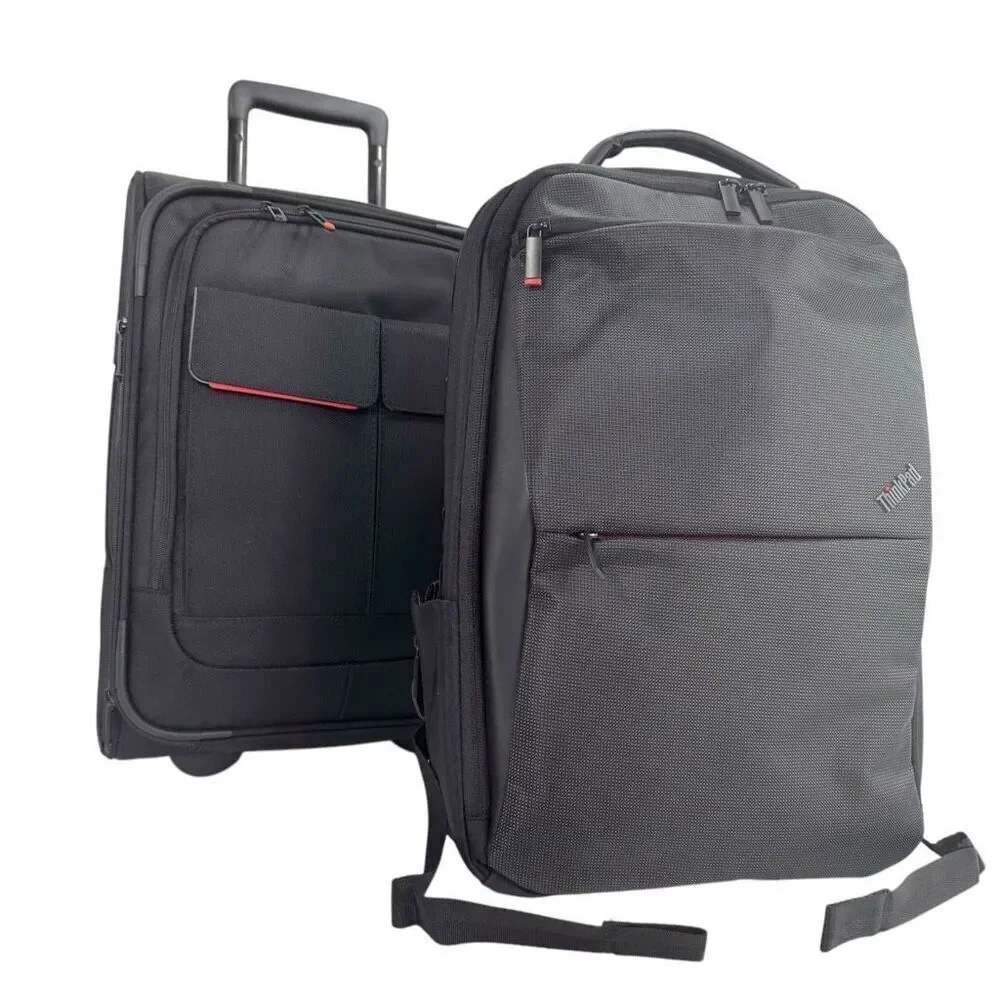 Lenovo Thinkpad Professional Backpack & Wheeled Carry-on Bag Set NWOT